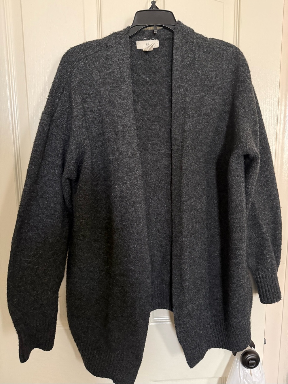 H&M Dark Gray Open-Front Women's Cardigan
